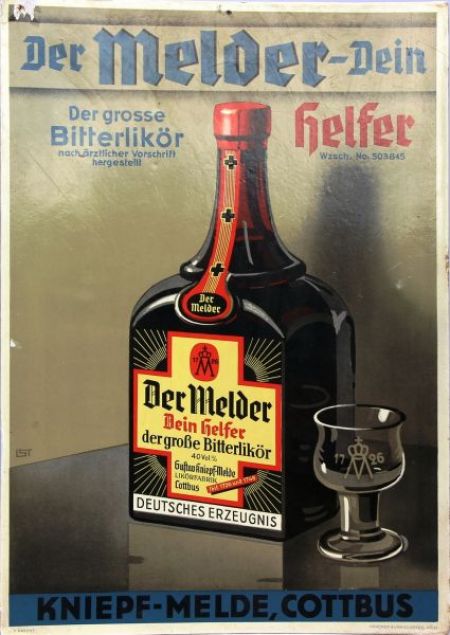 Werbeschild Kniepf-Melde um 1933